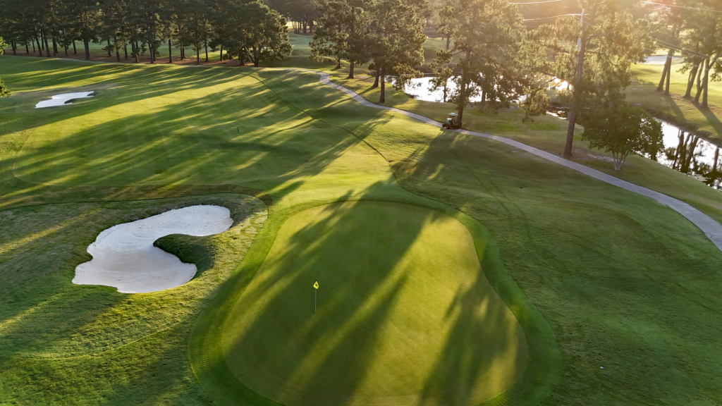 New Look! SkyHigh Views Of The Front Nine At The PineHills Course